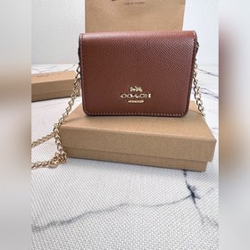 COACH C0059 — однотонная сумка на цепо