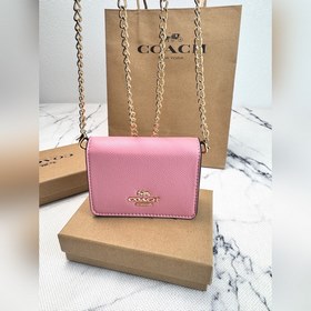 COACH C0059 — однотонная сумка на цепо