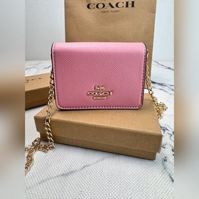 COACH C0059 — однотонная сумка на цепо