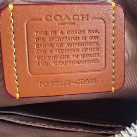 Coach CDA91, цветная сумка в форме пол
