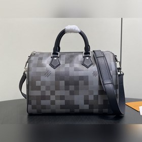 M28977, чёрная сумка Speedy с мотивом