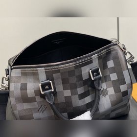 M28977, чёрная сумка Speedy с мотивом