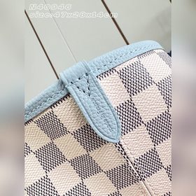 [Топ-модель N40946] Мотив Damier Azur