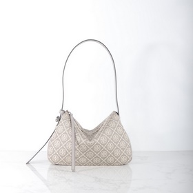 TORY BURCH ROMY T MONOGRAM — сумка чер