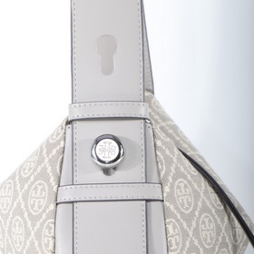 TORY BURCH ROMY T MONOGRAM — сумка чер