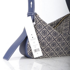 TORY BURCH ROMY T MONOGRAM — сумка чер