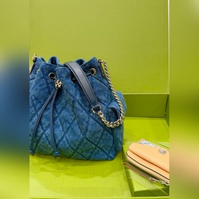 Сумка TORY BURCH Charlie джинсово-сине