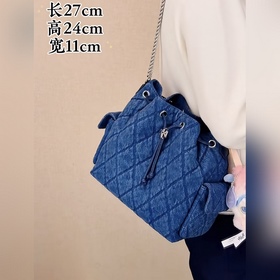 Сумка TORY BURCH Charlie джинсово-сине