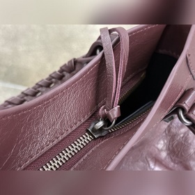 Balenciaga City Mini, бордовый цвет, к