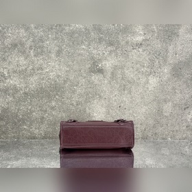 Balenciaga City Mini, бордовый цвет, к
