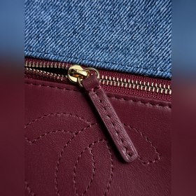 Сумка 26A из денима с застежкой CF： св