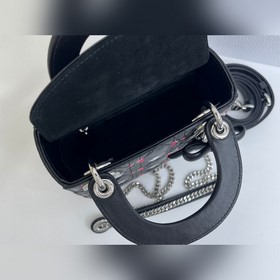 Сумка Lady Dior с тремя отделениями, у