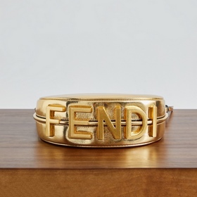 Fendigraphy Mini из кожи быка с надпис