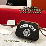 CELINE Сумка-ракушка TRIOMPHE Сумка для фотоаппарата из канваса Телячья кожа Мож