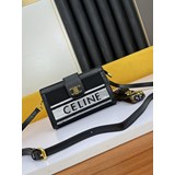 Celine Новая модель Folco с логотипом Почтальонская сумка для мужчин Размер： 22.