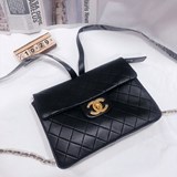 2023chanel Chanel маленькая сумка из натуральной кожи с ромбовидным узором, боль