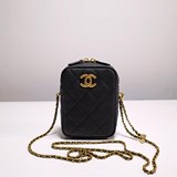 2023 Chanel 21k Новейшая модель мини-сумка для фотоаппарата с классическим ромбо