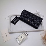 2023chanel Chanel, оригинальная модель из кожи с икрой, длинный кожаный кошелек,