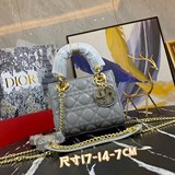 Dior [оригинальная кожа высокого качества, эмаль, три отделения, кожа овцы (новы