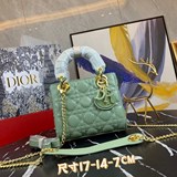 Dior [оригинальная кожа высокого качества, эмаль, три отделения, кожа овцы (новы