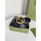 Классический пояс Gucci, изготовленный на заказ в Италии из оригинальной кожи, с