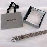 Balenciaga и BB.gucci совместно выпустили пояс с классическим узором. Пряжка изг