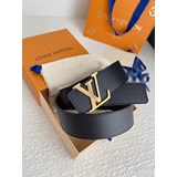 Луи Виттон (LV) мужской ремень с отпечатком ладони, ширина 40 мм.