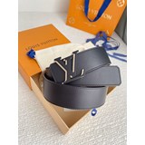 Louis Vuitton (LV) двусторонний пояс с плоской текстурой, ширина 40 мм.