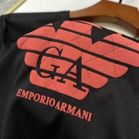 Amani Armani Высококачественная хлопковая футболка с коротким ру
