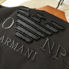Amani Armani Высококачественная хлопковая футболка с короткими р
