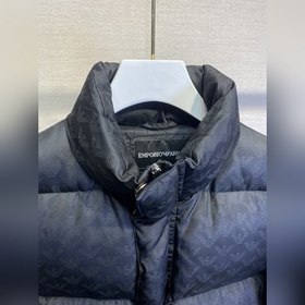 Armani Классическая куртка с полным принтом логотипа из жаккардов