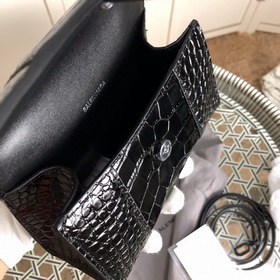 Paris House Crocodile Pattern Hourglass Bag Полулунная форма. Ун