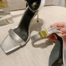 BALMAIN/Бальман Новые весенние туфли на высоком каблуке Море Верх
