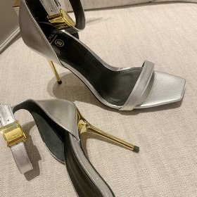 BALMAIN/Бальман Новые весенние туфли на высоком каблуке Море Верх