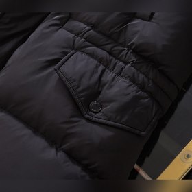 Burberry Мужская длинная пуховая куртка с капюшоном Этот пуховик 