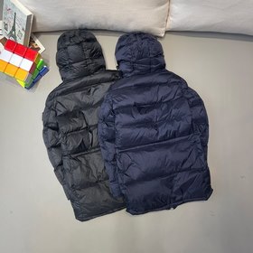 Burberry Мужская длинная пуховая куртка с капюшоном Этот пуховик 