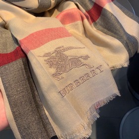 Burberry Классический тонкий бархатный шарф с ромбовидным узором 