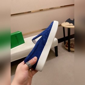 BV Мужские туфли для отдыха, с одним застежкой, кожа + кожаная с
