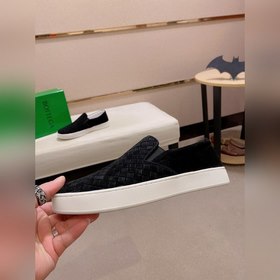 BV Мужские туфли для отдыха, с кожаной подошвой и кожаной стелько