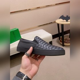 BV Мужские туфли для отдыха, с кожаной подошвой и кожаной стелько