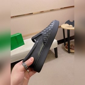 BV Мужские туфли для отдыха, с кожаной подошвой и кожаной стелько