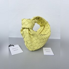 BV ярко-желтый Bottega Veneta Плетенная сумка-хобо с завязками