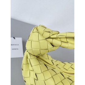 BV ярко-желтый Bottega Veneta Плетенная сумка-хобо с завязками