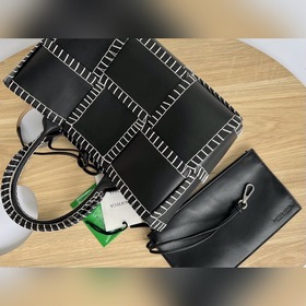 BV Arco Tote Ручная сумка Плетеная сумка из овечьей кожи Плетеная