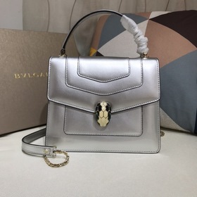 Bulgari Импортная сумка через плечо из лакированной кожи, модель