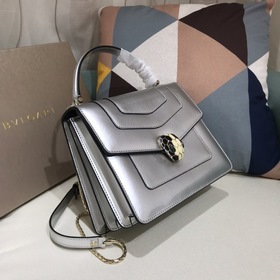 Bulgari Импортная сумка через плечо из лакированной кожи, модель