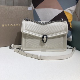 Bulgari Сумка с змеиной головой и вышитыми нитками, модель 286628