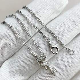 Cartier Ожерелье с бриллиантами в форме леопарда Оригинальная ста