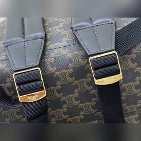 CELINE TRIOMPHE Средний рюкзак из полотна и телячьей кожи Артику
