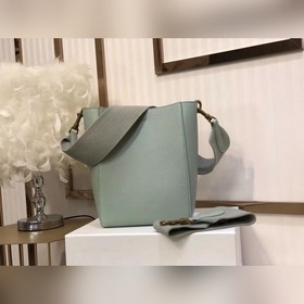 CELINE Водонефарвовый небольшой рюкзак Мягкая кожа с зернистой т